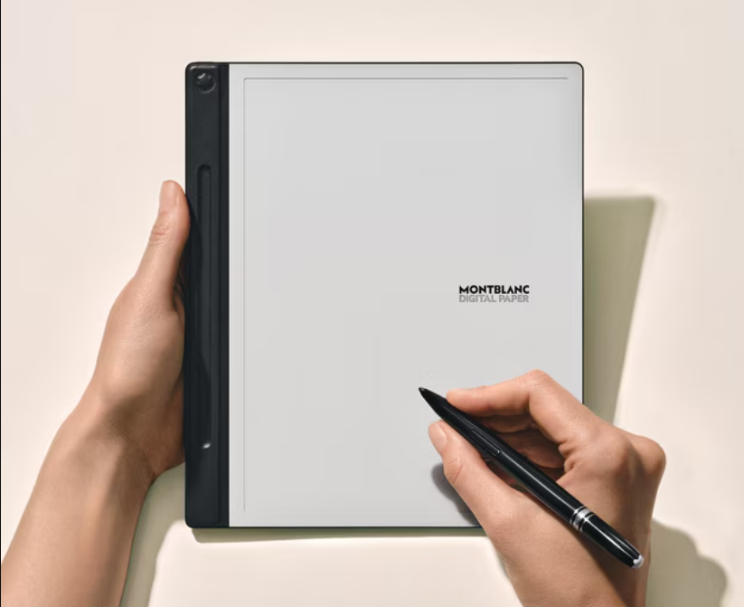 Montblanc Digital Paper with leather cover and AES pen